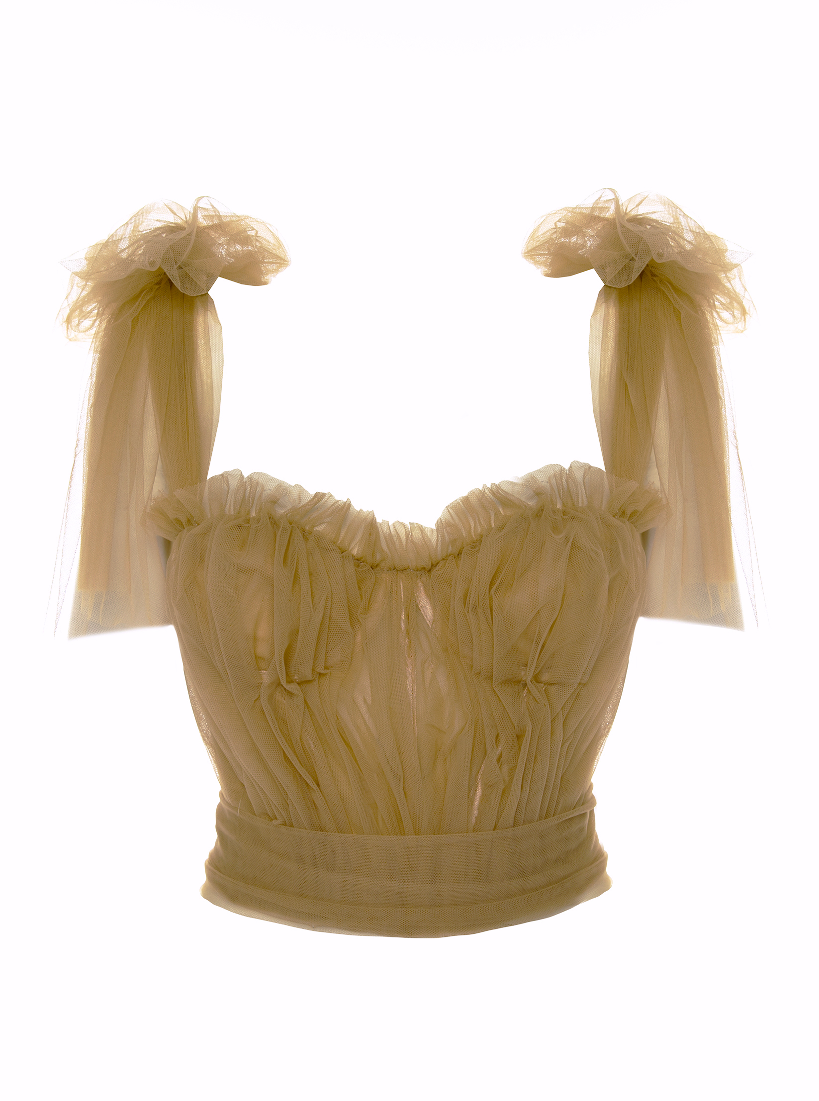 French Tulle Bustier Top