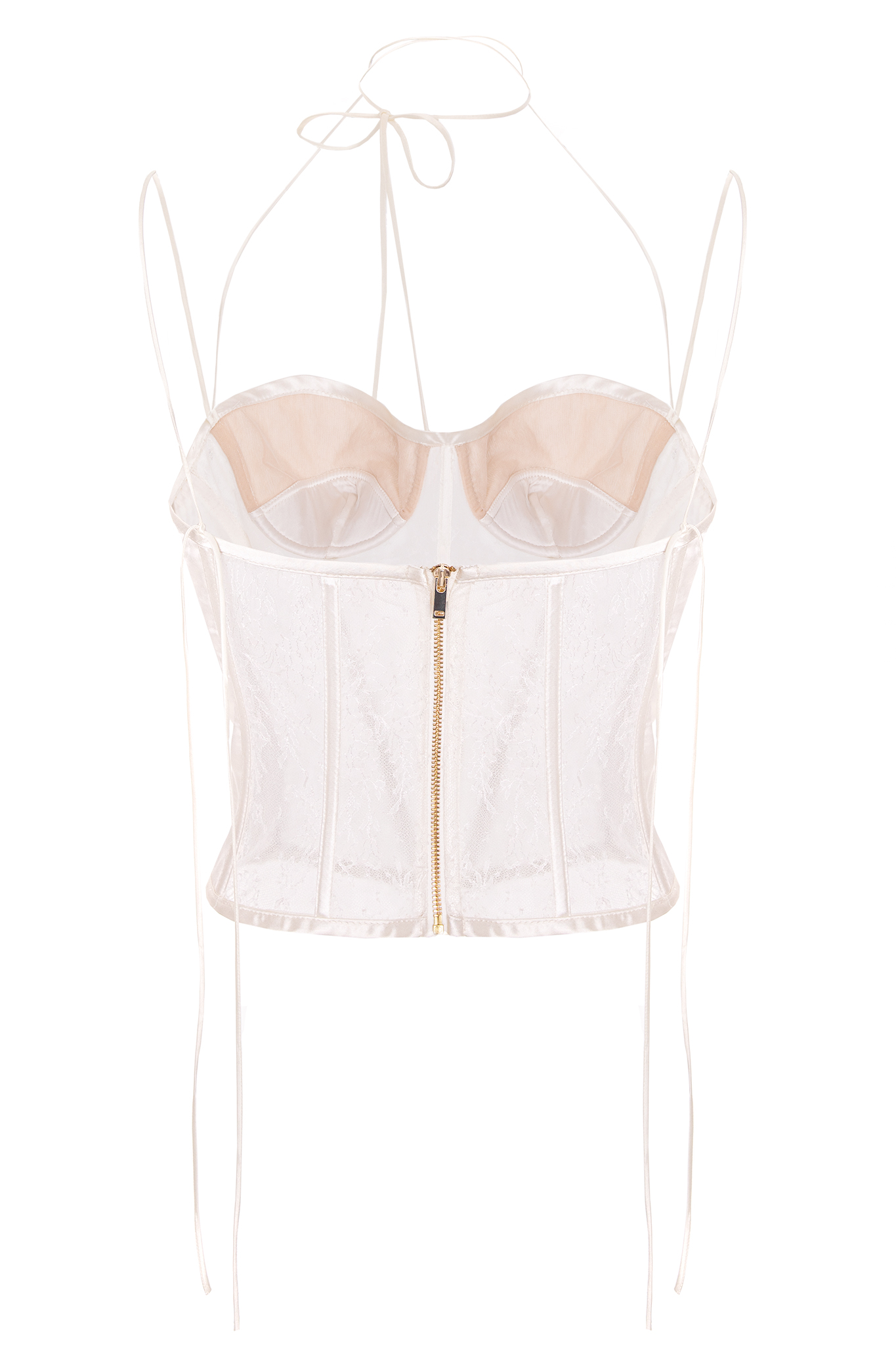 Lacey Venus Bustier - Exquisite Silk Satin & Chantilly Lace