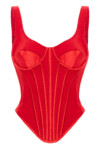 Mina Cotton Satin Bustier Top
