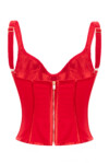 Mina Cotton Satin Bustier Top