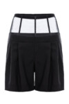 Mesh and Wool Short Pants