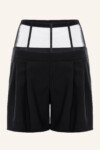 Mesh and Wool Short Pants