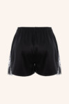 Chantilly Lace detail Satin Shorts