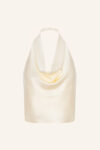 Silk Satin Cowl Top