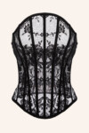 Sculptural Lace Bustier Top
