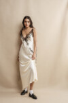Chantilly Lace Satin Slip-Dress