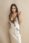 Chantilly Lace Satin Slip-Dress
