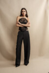 Sculptural Lace Bustier Top
