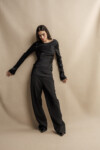 Silk Satin Open Back Top