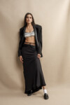 Chantilly lace silk satin bralette top
