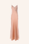 Metallic Lace Trim Slip-Dress