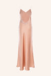 Metallic Lace Trim Slip-Dress