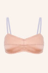 Silk satin bralette top