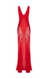 Alexa Satin and Lace Diamond Panels Maxi Dress