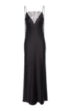 V-neckline Chantilly Lace Slip-Dress Black