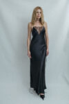 V-neckline Chantilly Lace Slip-Dress Black