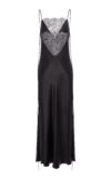 V-neckline Chantilly Lace Slip-Dress Black