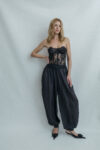 Silk Ballon Pants Black