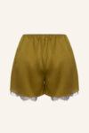 Lace detail Satin Shorts